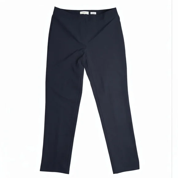 Lafayette 148 Waldorf Navy Blue Straight Leg Mid Rise 6 - Picture 2 of 9